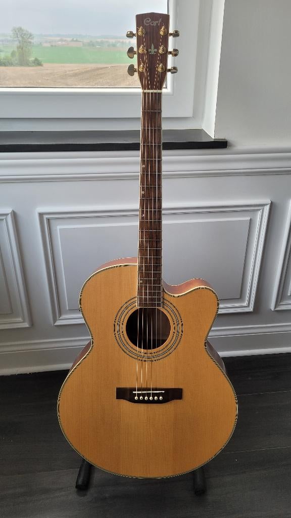 Guitare électro-acoustique Cort SJ-5 Super Jumbo, Ophalen, Zo goed als nieuw, Western- of Steelstringgitaar