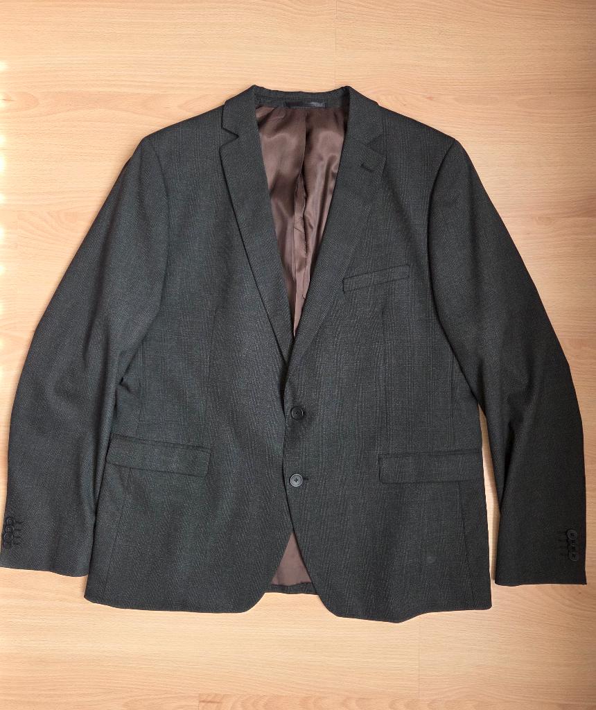 Blazer gris foncé - taille 56, Vêtements | Hommes, Costumes & Vestes, Gris, Enlèvement ou Envoi, Taille 56/58 (XL), Comme neuf