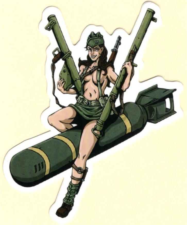 Pin Up Girl sticker #191, Verzamelen, Stickers, Nieuw, Verzenden