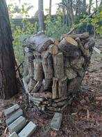 Droog brandhout wilg en naaldhout gezaagd en gekloven. 0,5m³, Tuin en Terras, Brandhout, Ophalen