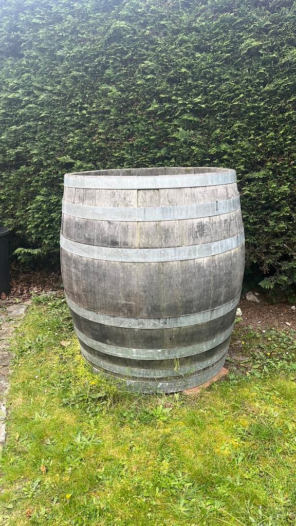 Houten wijnton zonder deksel. Werd gebruikt voor ijsbad., Tuin en Terras, Regentonnen, Ophalen, Zo goed als nieuw