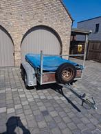 aanhangwagen dubbel as 1m25 x 2m00, Bricolage & Construction, Chariots de transport, Enlèvement, Utilisé, Chariot de transport