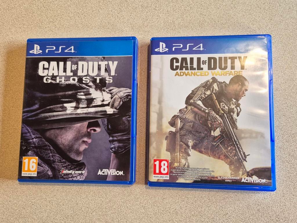 PS4 spelletjes Call of Duty Ghosts/Advanced Warfare;samen€20, Consoles de jeu & Jeux vidéo, Enlèvement ou Envoi, 2 joueurs, Combat