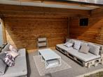 Loungeset pallet voor 8 personen, Tuin en Terras, Ophalen, Gebruikt, 8 zitplaatsen, Loungeset