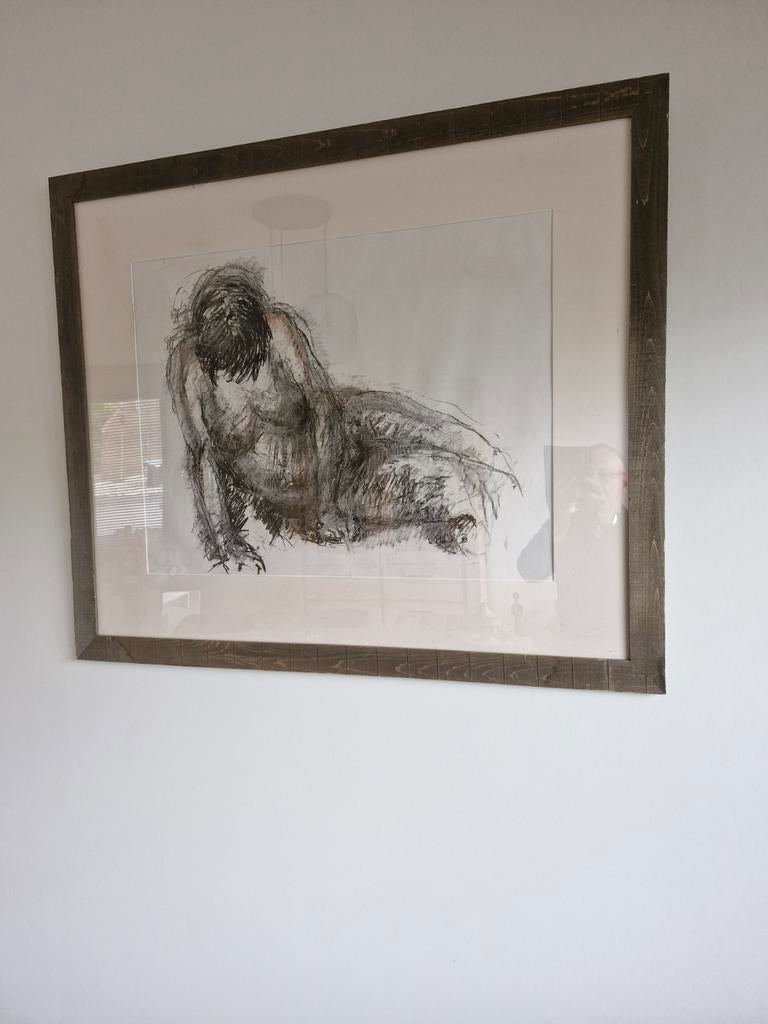 3 houtskool tekeningen, Ophalen