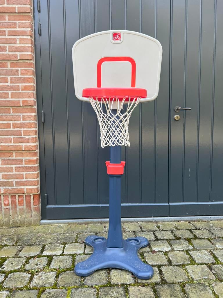 Basketpaal step 2 in nieuwe staat, Sports & Fitness, Basket, Enlèvement, Comme neuf, Anneau, Panneau ou Poteau