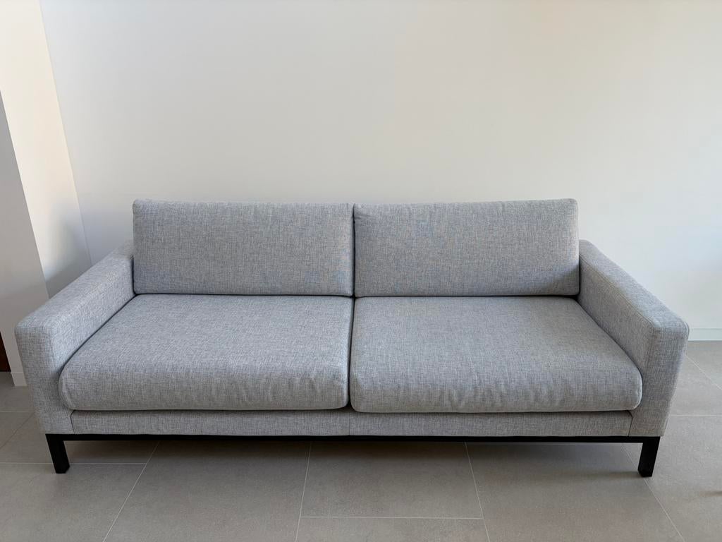 Zetel Bolia model North 3-zit grijs, Huis en Inrichting, Ophalen, Gebruikt, Driepersoons, 75 tot 100 cm