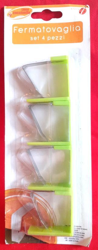 4 fixes nappe neuf metal et plastique vert, Maison & Meubles, Nappes, Neuf, Intérieur, Extérieur, Enlèvement ou Envoi