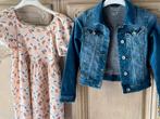 Nieuwe zomer jurk en jeansvestje(134), Kinderen en Baby's, Kinderkleding | Maat 134, Ophalen, Zo goed als nieuw, Meisje, Setje