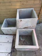 Lot de 4 rehausses en béton 60x60, Jardin & Terrasse, Bacs à fleurs & Jardinières, Enlèvement, Béton