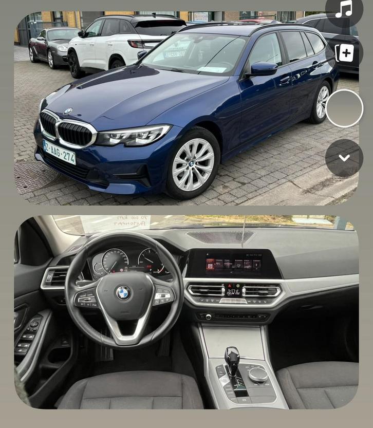 BMW 318da 72km, Auto's, BMW, Bedrijf, Te koop, 3 Reeks, Diesel, Euro 6, Break, Automaat, Dealer onderhouden, Onderhoudsboekje