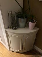 Hoek kastje / commode wit landhuis, Antiek en Kunst, Ophalen