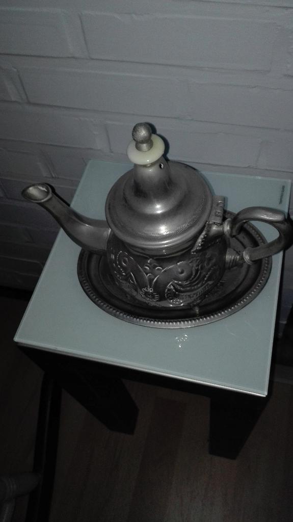 zilveren theepot, Antiek en Kunst, Ophalen, Zilver