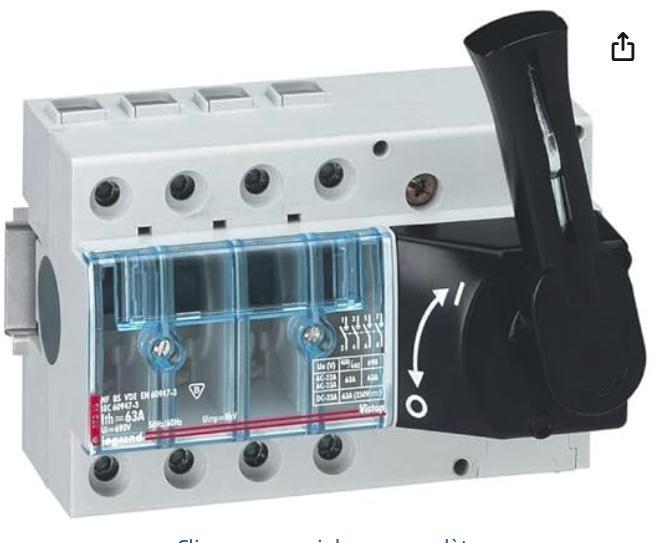 A vendre , Interrupteur sectionneur modulaire 690V - 63A, Doe-het-zelf en Bouw, Elektriciteit en Kabels, Nieuw, Schakelaar, Ophalen of Verzenden