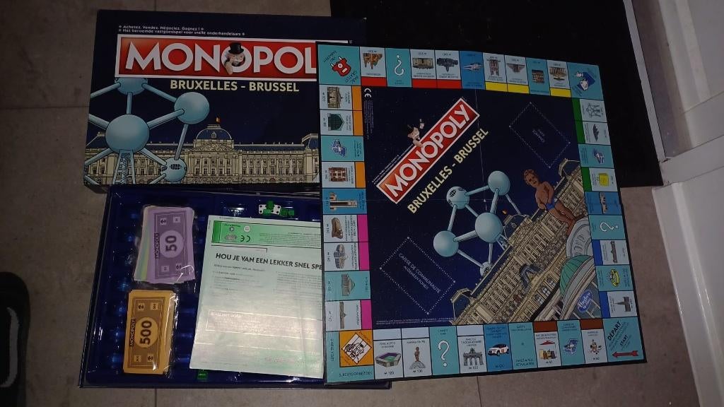 bordspel Monopoly Brussel Monopolie Bruxelles nieuw, Vijf spelers of meer, Ophalen of Verzenden, Nieuw, Monopoly