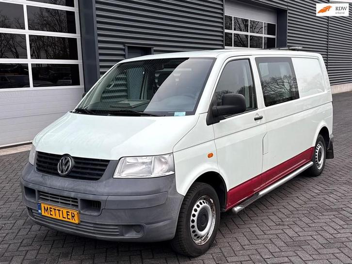 Volkswagen Transporter L2H1 1.9 TDI 340 Trendline DC, 6 pers, Auto's, Bestelwagens en Lichte vracht, Bedrijf, Te koop, ABS, Airbags