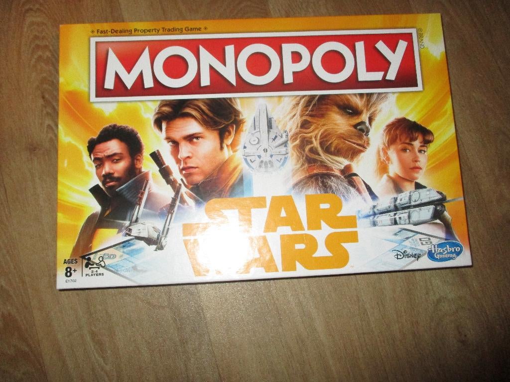 jeu de plateau anglais Hasbro Monopoly Star Wars Monopoly, Trois ou quatre joueurs, Enlèvement ou Envoi, Neuf, Monopoly