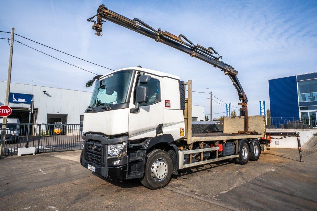 Renault C 430 -6X4 + HIAB 14T/m/3ext. (bj 2017), Auto's, Vrachtwagens, Bedrijf, Te koop, Airconditioning, Elektrische ramen, Renault