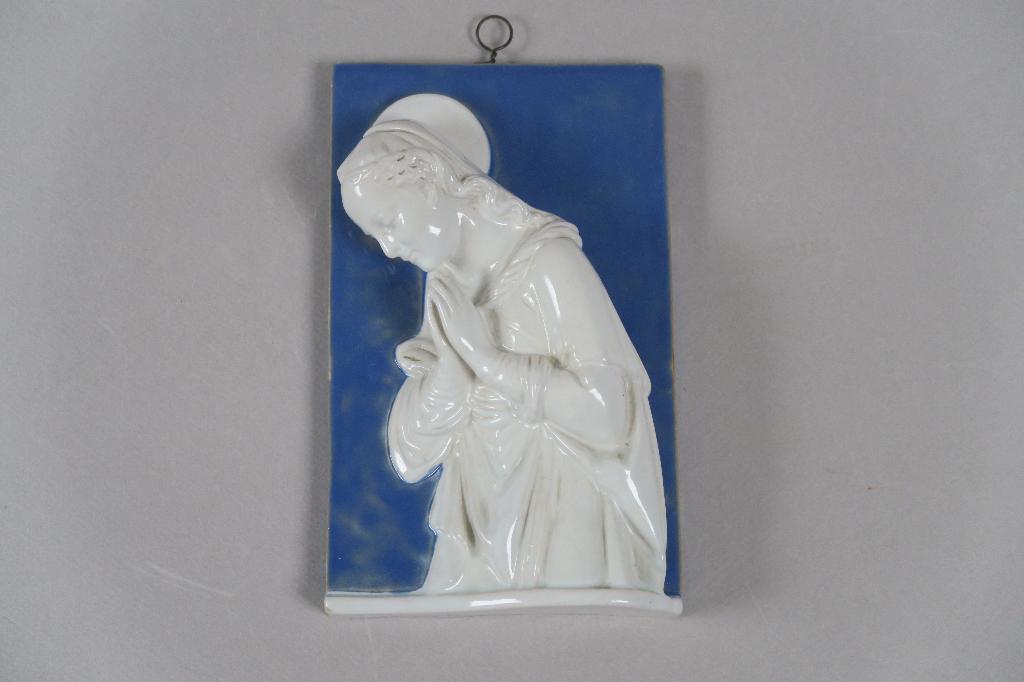 Vierge en céramique italienne Zaccagnini, Antiquités & Art, Enlèvement ou Envoi