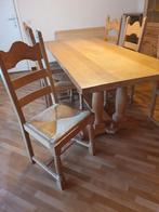 Eettafel - eik + 6 stoelen, Huis en Inrichting, Ophalen, Gebruikt, Klassiek, Eikenhout