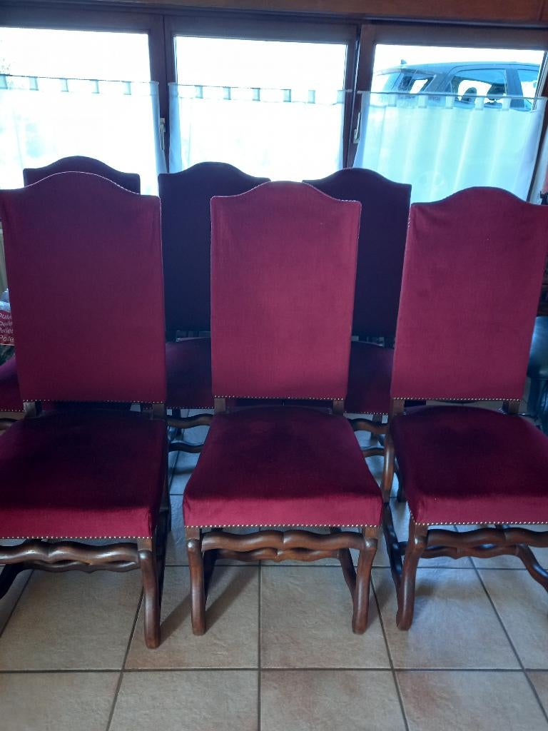 Chaises, Maison & Meubles, Chaises, Rouge, Enlèvement, Cinq, Six Chaises ou plus, Utilisé