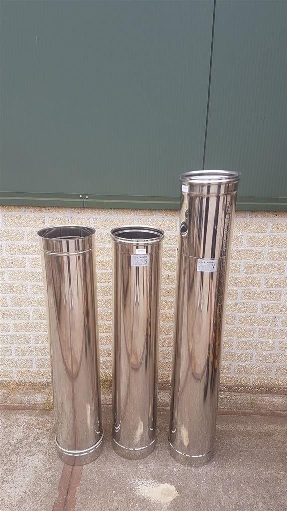 1239. RVS kachelbuis / kachelpijp / hulpstukken, Ophalen, Nieuw