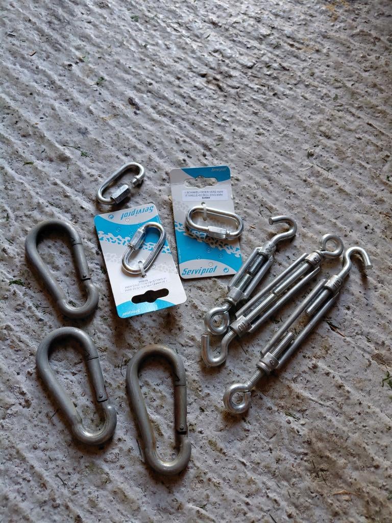 Set IJzerwaren: Spanners, Karabijnhaken & Snelschakels, Ophalen of Verzenden