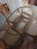 Tafel, Huis en Inrichting, Tafels | Eettafels, Ophalen, Gebruikt, Vier personen, Ovaal