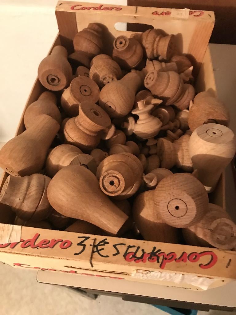 klok kast onderdelen in beuken hout, Antiek en Kunst, Ophalen