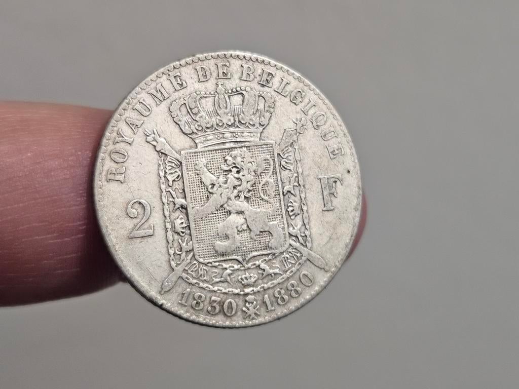 2 francs 1880 zilver, Verzenden, Zilver, Zilver