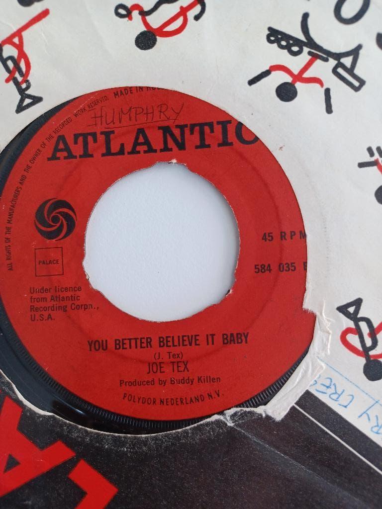 Soul 45: Joe Tex – You Better Believe It Baby, Gebruikt, 7 inch, Single, Ophalen of Verzenden