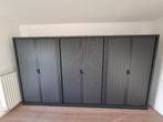 3x roldeurkast / dossierkast - zwart, metaal - met slot, 25 à 50 cm, Avec serrure, 100 à 150 cm, Utilisé