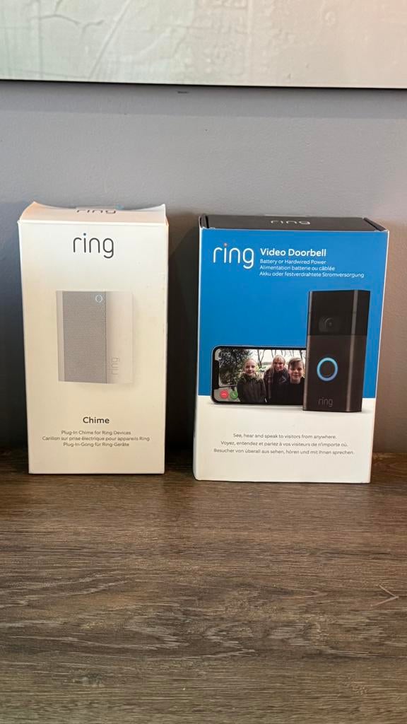 Ring Video Deurbel Gen 2 + Ring Chime – draadloos, Ophalen, Zo goed als nieuw, Draadloos