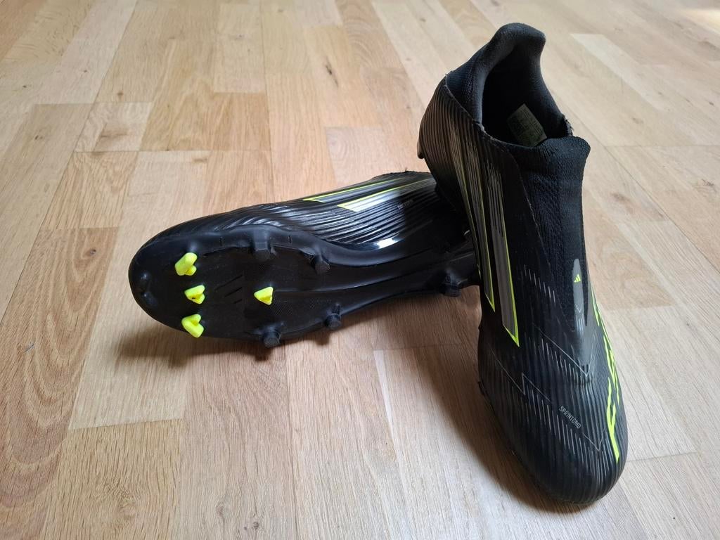 Chaussures de football F50 Adidas LL FG/MG noires jaunes tai, Enlèvement