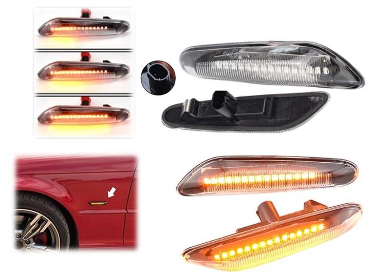 BMW Knipperlicht Dynamisch Chrystal BMW 1 serie 3 Serie 5, Auto diversen, Auto-accessoires