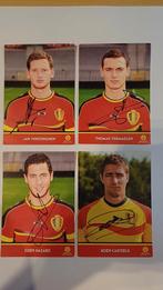 4 Fotokaarten Rode duivels gesigneerd, Verzamelen, Ophalen of Verzenden, Zo goed als nieuw, Foto of Kaart, Gesigneerd