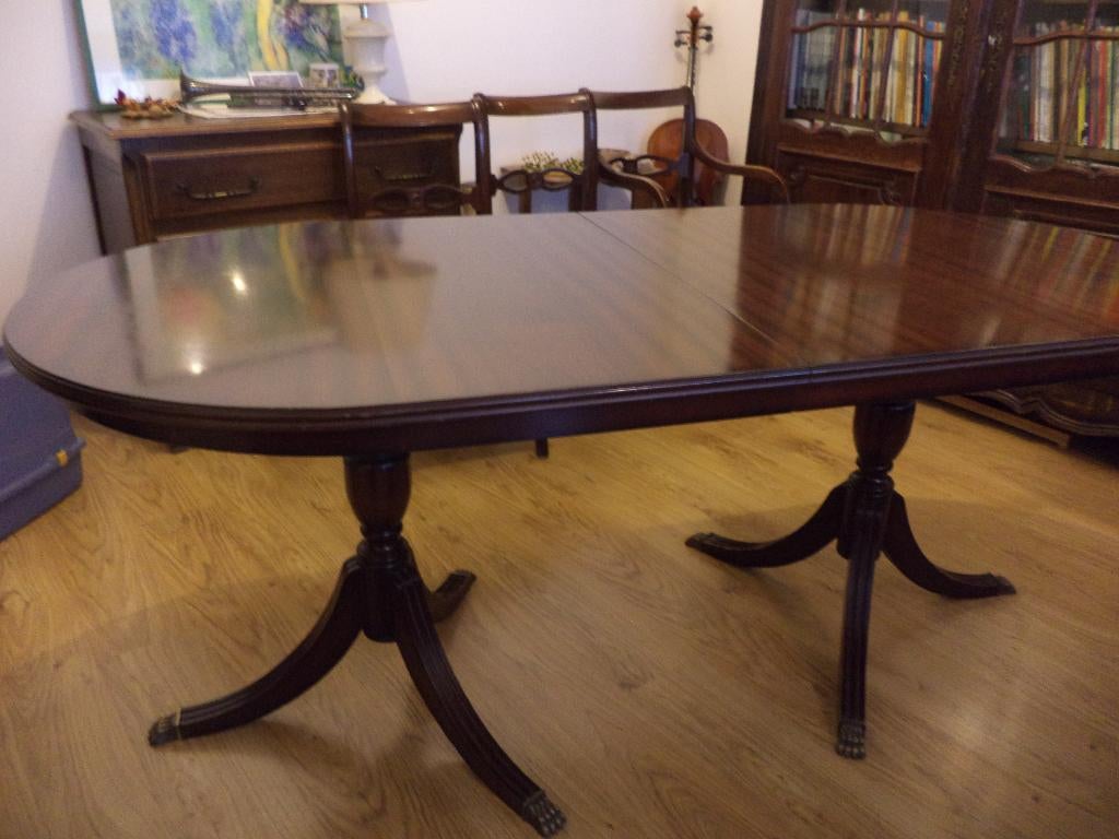 Grande table de salle à manger – bois massif – superbe état, Ophalen, Gebruikt, 50 tot 100 cm, Vijf personen of meer
