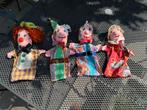 Nostalgische poppenkastpoppen 4 stuks handgemaakt, Ophalen of Verzenden, Gebruikt, Overige typen