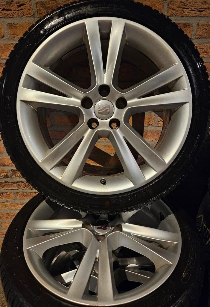 17 inch Seat Ibiza Allseasonset 5x100 Nexen 215-40R17 7-8mm, Auto-onderdelen, Banden en Velgen, Banden en Velgen, All Season, 17 inch