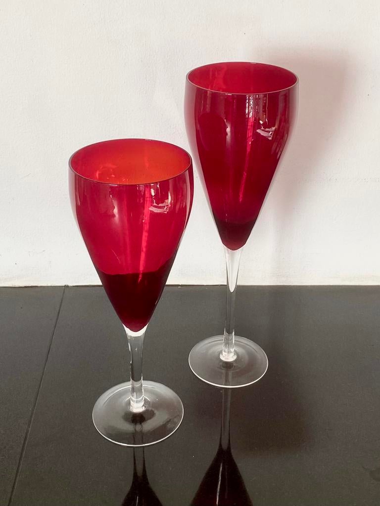 Grote rode glazen, Collections, Verres & Petits Verres, Enlèvement, Comme neuf