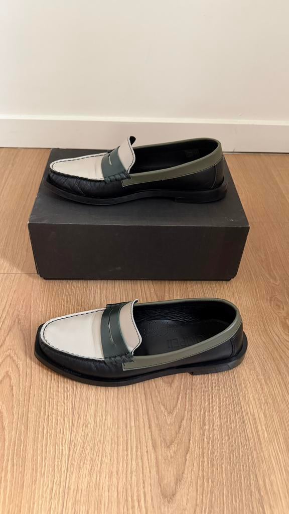 Pompeii groene loafers - maat 38, Instappers, Ophalen of Verzenden, Zo goed als nieuw, Pompeii