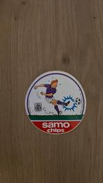 Autocollant Vintage Samo Chips TinTin Anderlecht, Collections, Enlèvement ou Envoi, Comme neuf, Bande dessinée ou Dessin animé