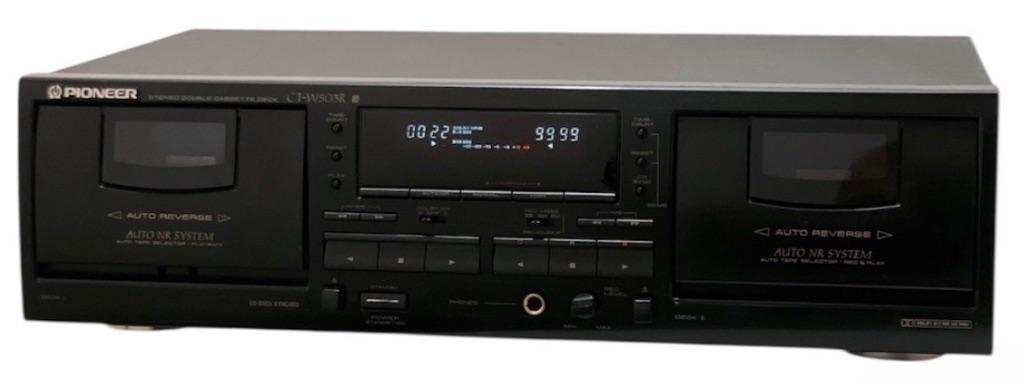 lecteur de cassettes Pioneer CT-W503R, Audio, Tv en Foto, Cassettedecks, Verzenden, Dubbel, Overige merken, Auto-reverse