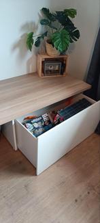 Ikea Smästad speelgoedkist met tablet en opbergpoef, Enlèvement, Comme neuf, Armoire