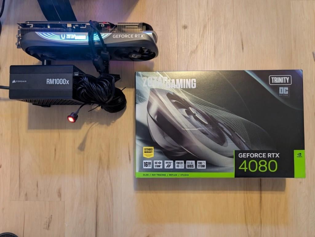 RTX 4080 16 Go ZOTAC Trinity OC, Enlèvement ou Envoi, PCI-Express 4, Utilisé, Nvidia