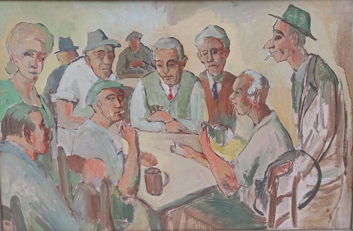 grand tableau « les joueurs de cartes » (Paul Cézanne), Antiquités & Art, Art | Peinture | Classique, Enlèvement ou Envoi