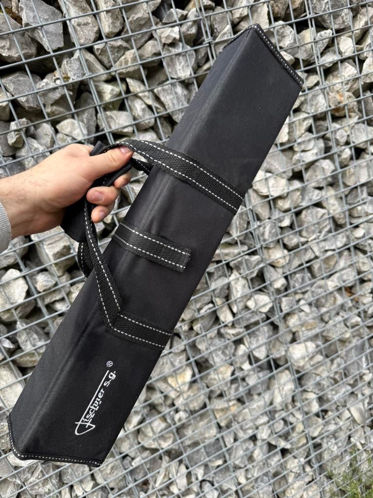 Fischner S.G. messenset / BBQ set in stevige opbergtas, Maison & Meubles, Cuisine | Couverts, Enlèvement, Neuf