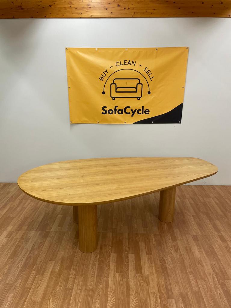 Design organische walnoot eettafel / Nieuw / Levering, Ophalen of Verzenden, Zo goed als nieuw