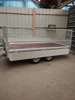 Remorque NEUVE doubles essieux 2m55 1m50 avec rehausses gril, Enlèvement, Neuf