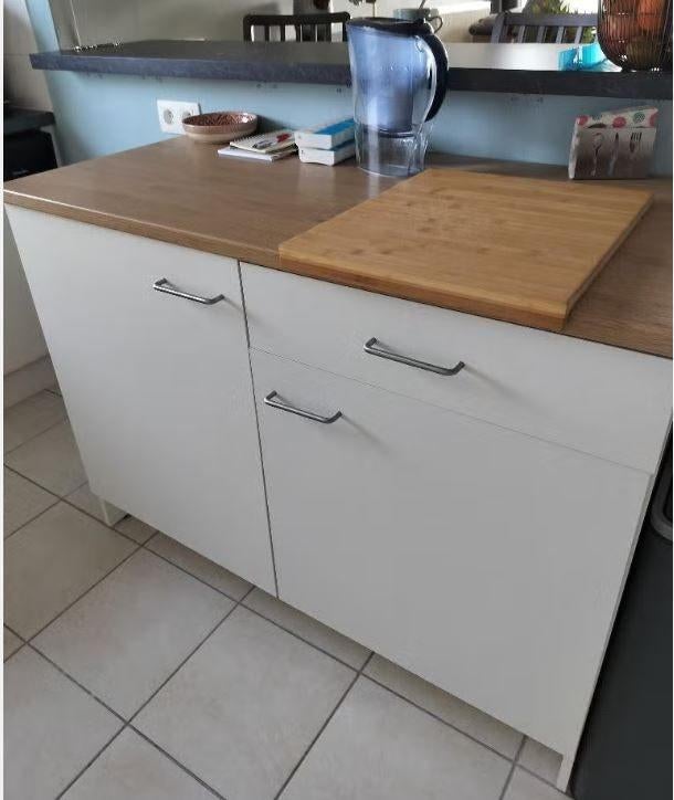 Lage keukenkast - Ikea, Huis en Inrichting, Keuken | Keukenelementen, Ophalen, 100 tot 150 cm, Wit, Zo goed als nieuw